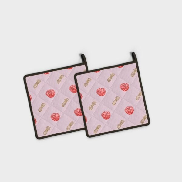 Coral and Pineapple Pink - VSL Pot Holder