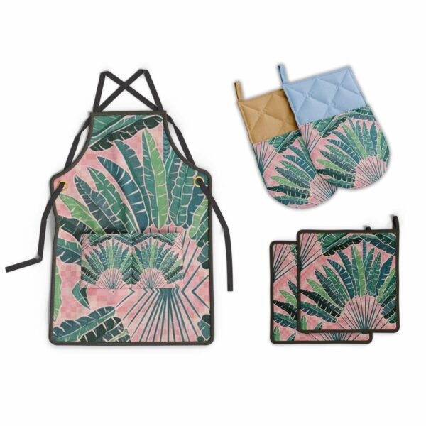 Palm Springs - VSL Apron Mitten Pot Holder Bundle 2