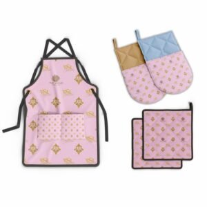 VSL Logo Pink - VSL Apron Mitten Pot Holder Bundle 2